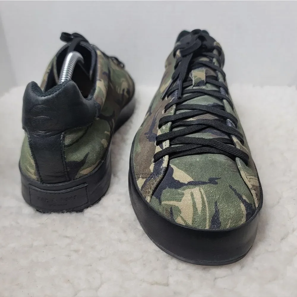 rag & bone New York Camo Canvas Leather Low Top Sneakers Men’s Size 45 EU 12
